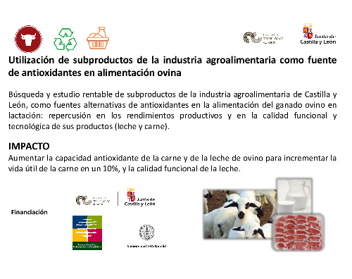Utilización de subproductos de la industria agroalimentaria como fuente de antioxidantes en alimentación ovina